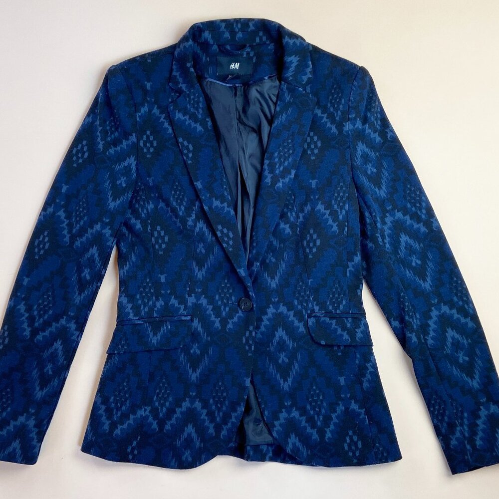 COPY - H&M Fitted Blazer Tribal Print - Size 6